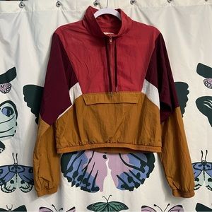 Cropped colorblock Windbreaker